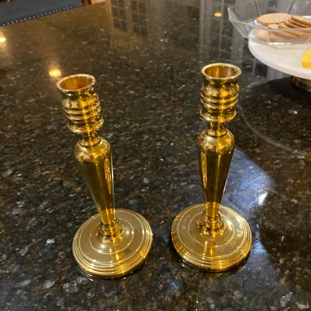 2- Baldwin brass candle sticks